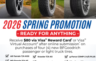 BFGoodrich 2026 Spring Tire Rebate